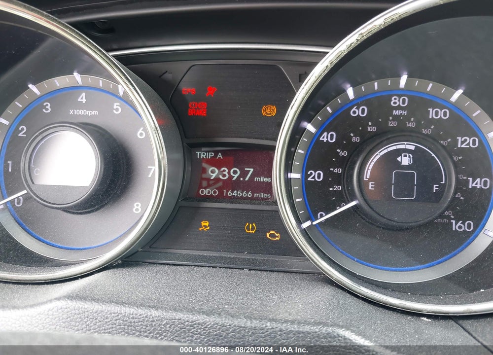2012 HYUNDAI SONATA SE 2.0T VIN: 5NPEC4AB0CH486272