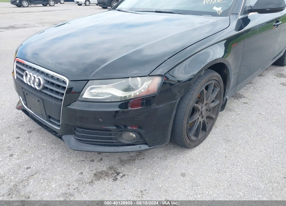 2010 AUDI A4 2.0T PREMIUM VIN: WAUFFAFL4AN058646