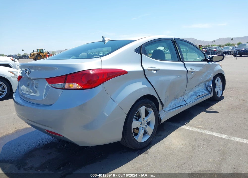2013 HYUNDAI ELANTRA GLS VIN: 5NPDH4AE2DH301440