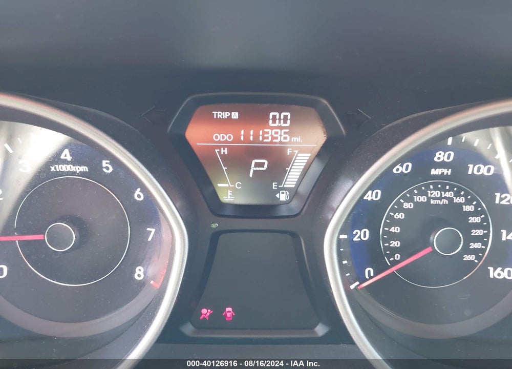 2013 HYUNDAI ELANTRA GLS VIN: 5NPDH4AE2DH301440