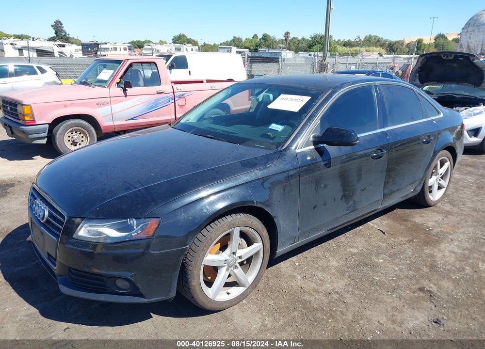 2011 AUDI A4 2.0T PREMIUM VIN: WAUFFAFL6BN026671