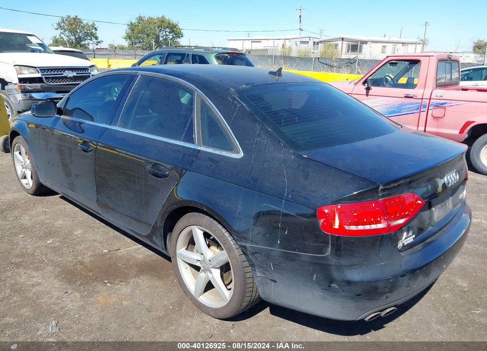 2011 AUDI A4 2.0T PREMIUM VIN: WAUFFAFL6BN026671