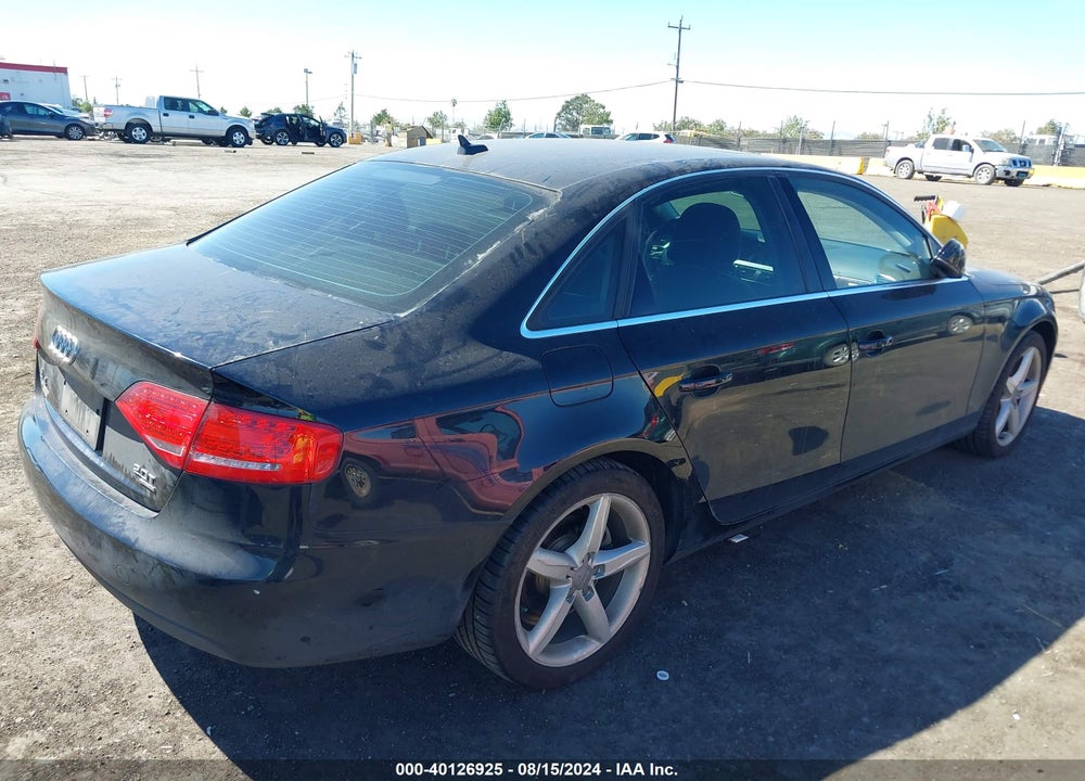 2011 AUDI A4 2.0T PREMIUM VIN: WAUFFAFL6BN026671