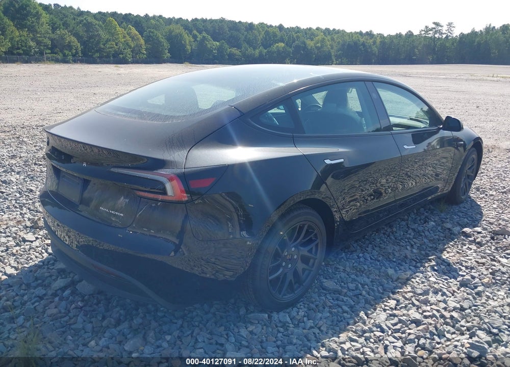 2024 TESLA MODEL 3 LONG RANGE DUAL MOTOR ALL-WHEEL DRIVE VIN: 5YJ3E1EB6RF806602