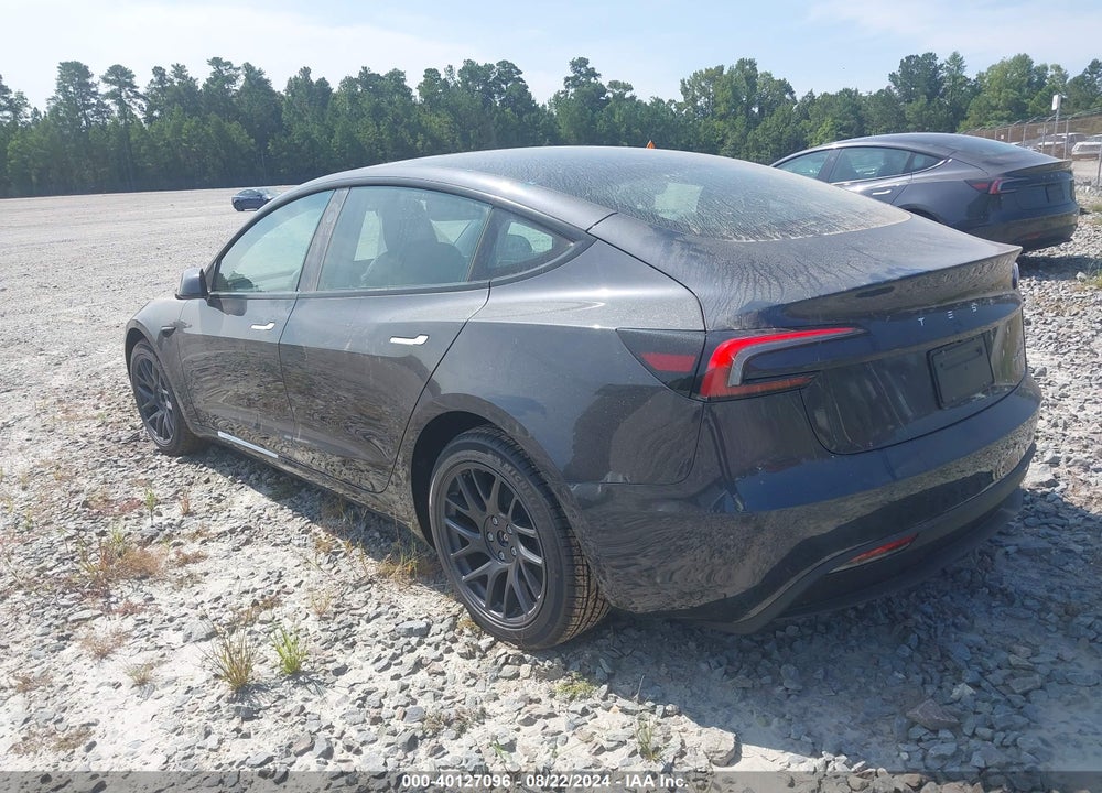 2024 TESLA MODEL 3 LONG RANGE DUAL MOTOR ALL-WHEEL DRIVE VIN: 5YJ3E1EB0RF796424