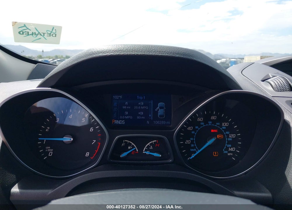 2015 FORD ESCAPE S VIN: 1FMCU0F7XFUB20990