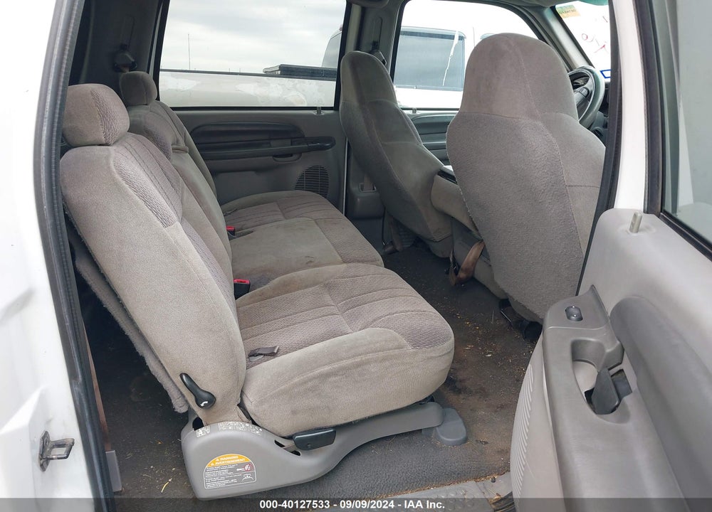 2000 FORD EXCURSION XLT VIN: 1FMNU40L6YEC79105