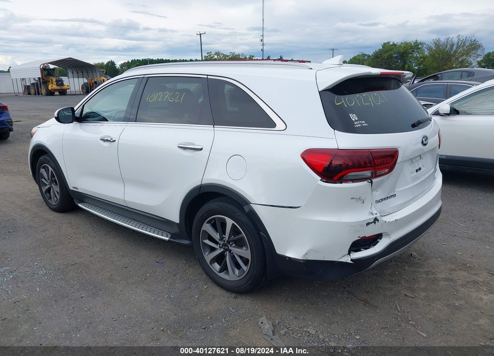 2019 KIA SORENTO 3.3L EX VIN: 5XYPHDA5XKG499900