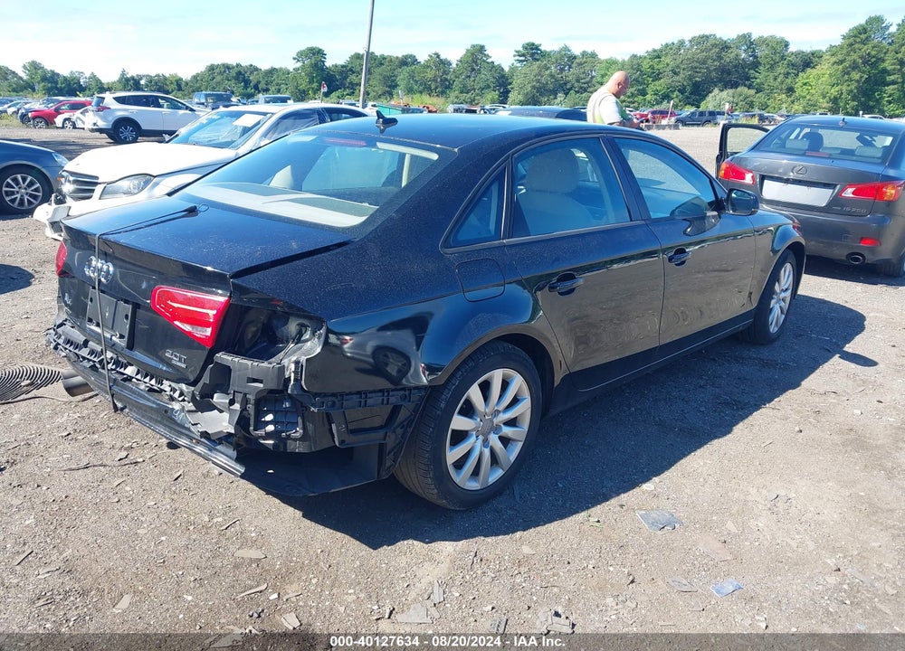 2014 AUDI A4 2.0T PREMIUM VIN: WAUBFAFL4EN003523