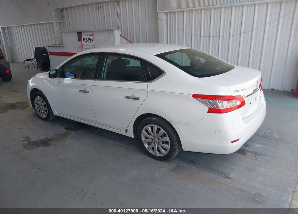 2013 NISSAN SENTRA S VIN: 3N1AB7AP4DL639674