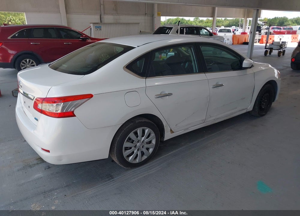2013 NISSAN SENTRA S VIN: 3N1AB7AP4DL639674