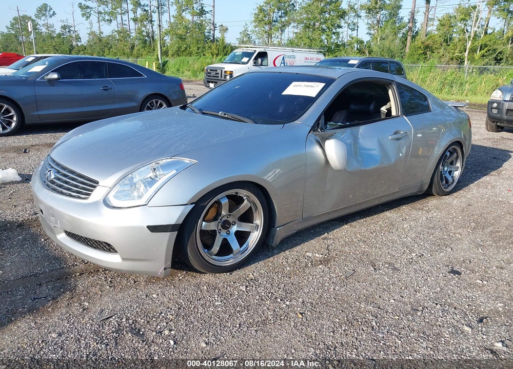 2003 INFINITI G35 BASE W/6 SPEED MANUAL VIN: JNKCV54E33M220262