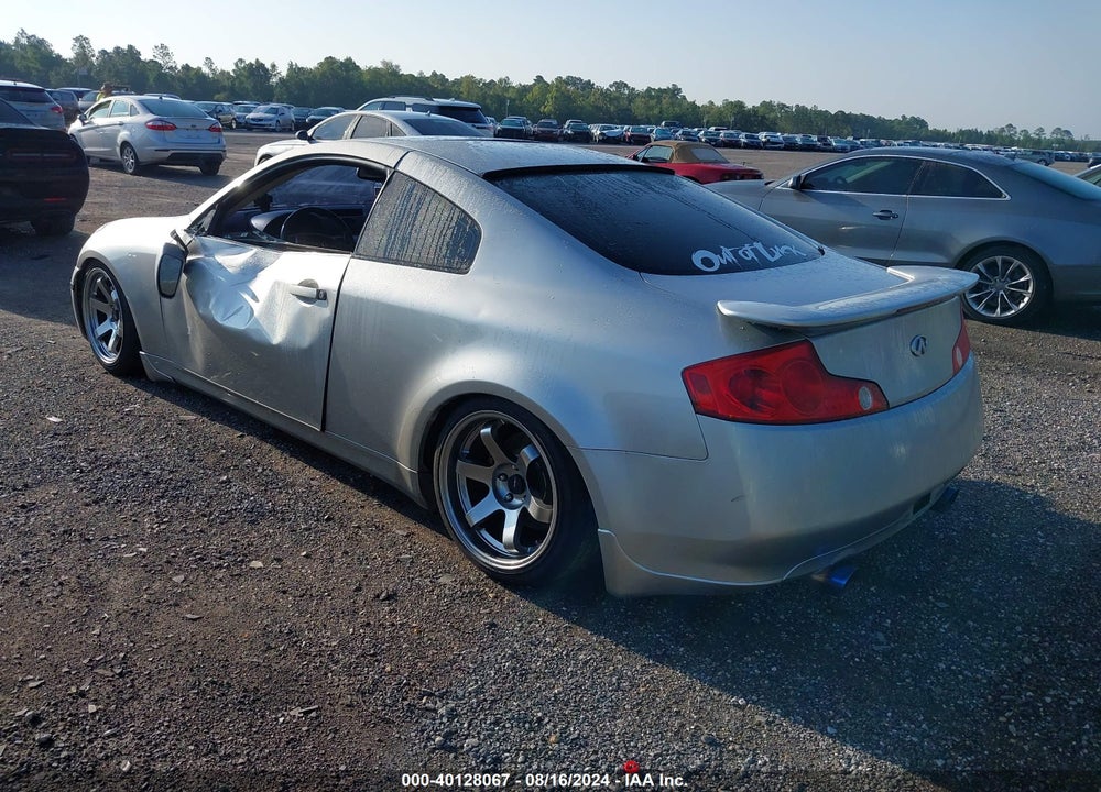 2003 INFINITI G35 BASE W/6 SPEED MANUAL VIN: JNKCV54E33M220262