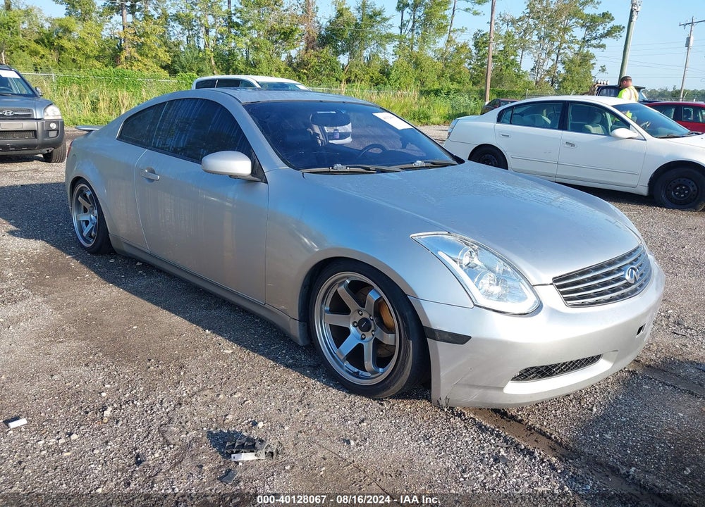 2003 INFINITI G35 BASE W/6 SPEED MANUAL VIN: JNKCV54E33M220262