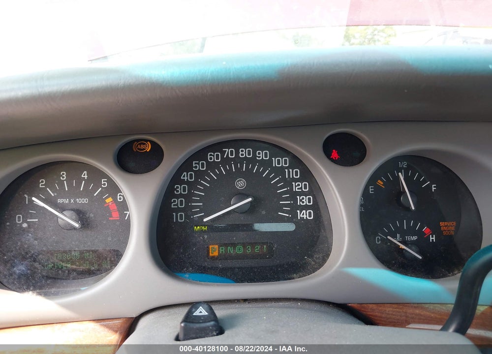 2001 BUICK LESABRE CUSTOM VIN: 1G4HP54K01U262257