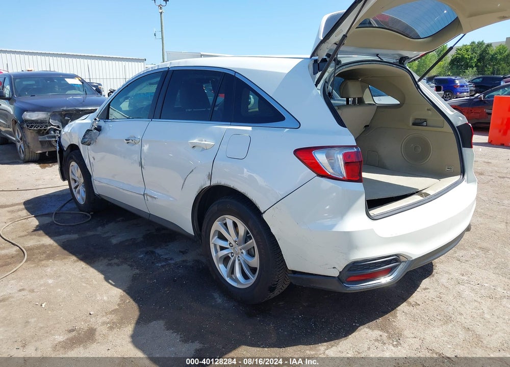 2016 ACURA RDX WATCH PLUS PKG VIN: 5J8TB3H37GL012857