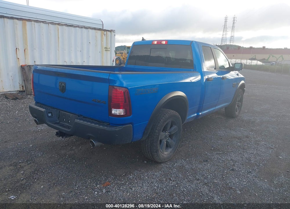 2020 RAM 1500 CLASSIC WARLOCK QUAD CAB 4X4 6'4 BOX VIN: 1C6RR7GT8LS145843