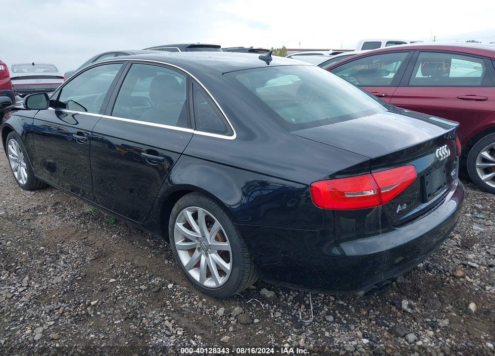 2013 AUDI A4 2.0T PREMIUM VIN: WAUFFAFL6DN041738