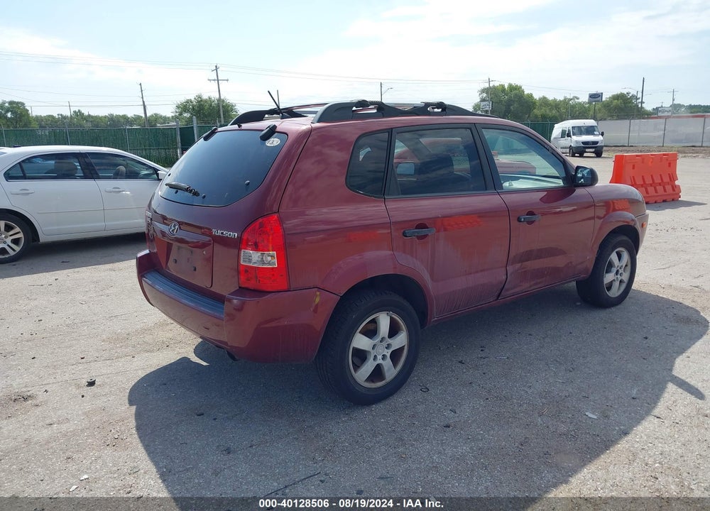 2006 HYUNDAI TUCSON GL VIN: KM8JM12B46U445576