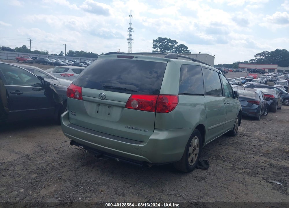 2007 TOYOTA SIENNA LE VIN: 5TDZK23C07S096366