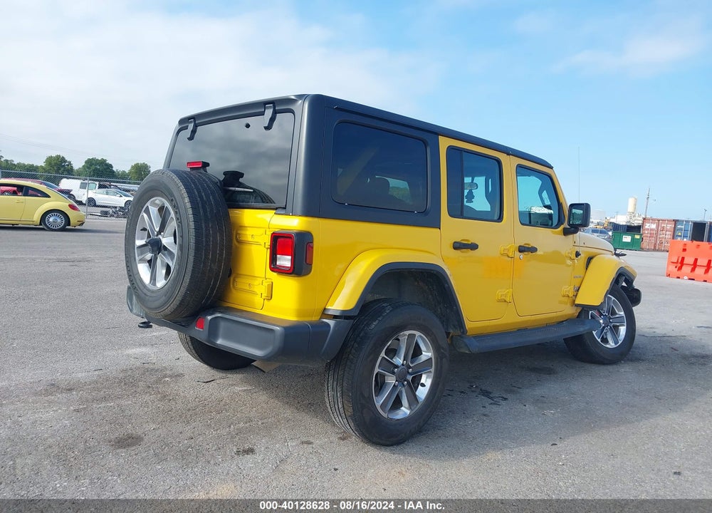 2020 JEEP WRANGLER UNLIMITED SAHARA VIN: 1C4HJXEN0LW160491