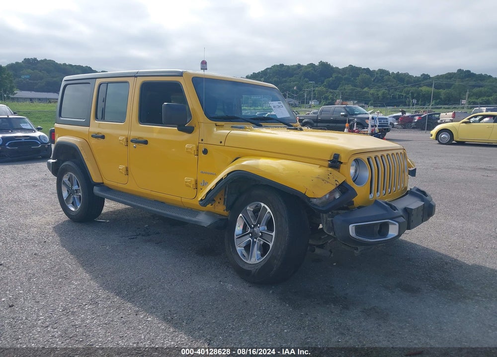 2020 JEEP WRANGLER UNLIMITED SAHARA VIN: 1C4HJXEN0LW160491