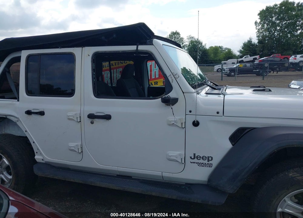 2019 JEEP WRANGLER UNLIMITED SPORT S 4X4 VIN: 1C4HJXDG3KW516899