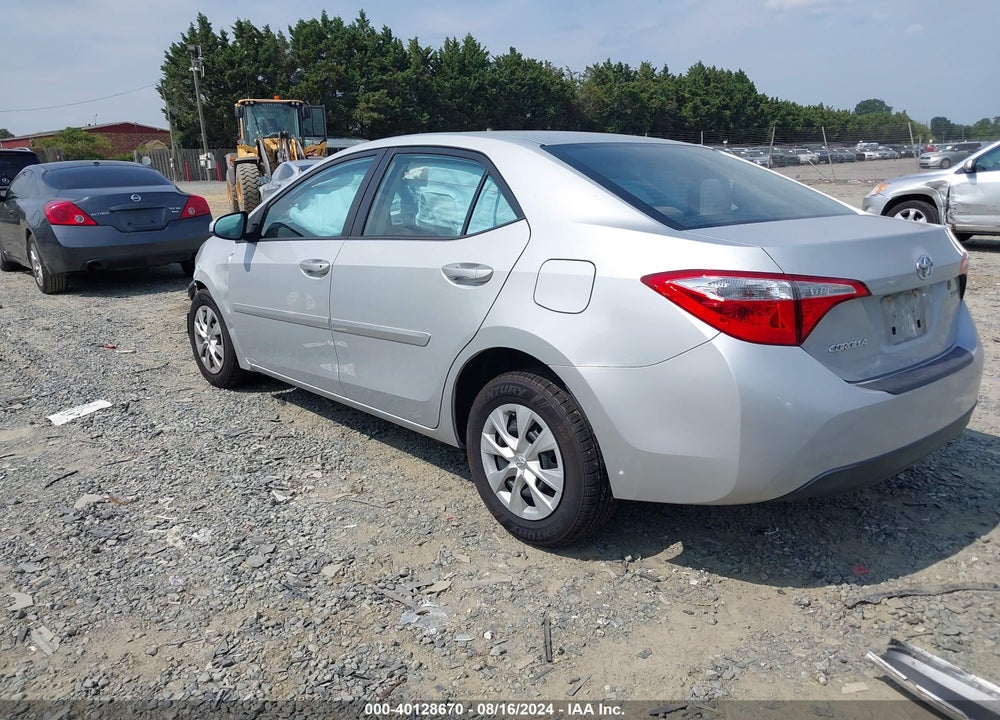 2014 TOYOTA COROLLA L VIN: 2T1BURHE9EC182344