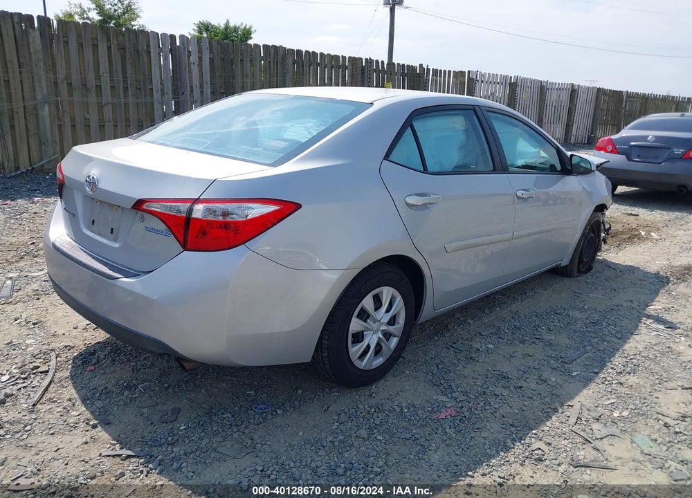2014 TOYOTA COROLLA L VIN: 2T1BURHE9EC182344