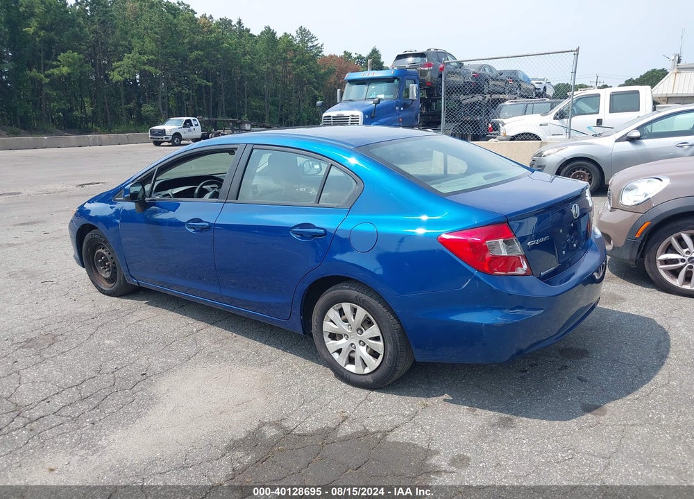 2012 HONDA CIVIC LX VIN: 19XFB2F53CE318967