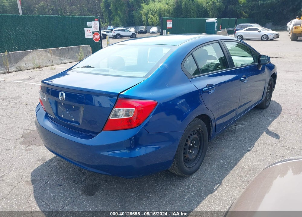2012 HONDA CIVIC LX VIN: 19XFB2F53CE318967
