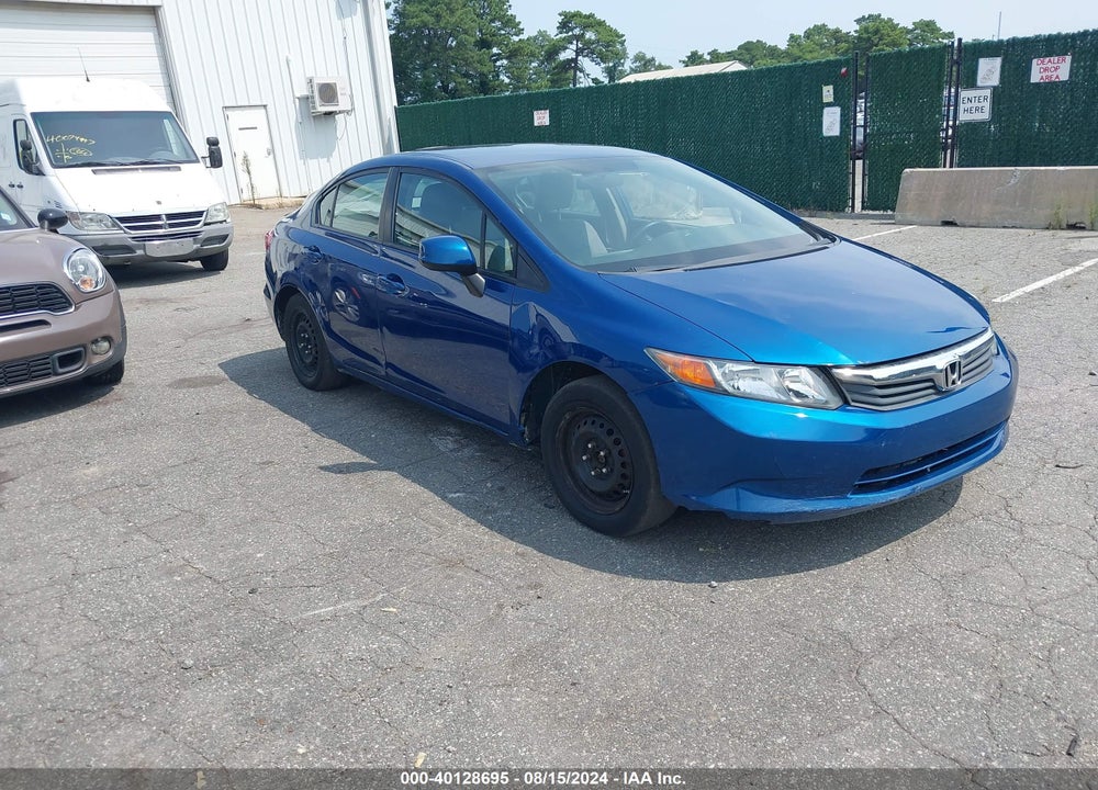 2012 HONDA CIVIC LX VIN: 19XFB2F53CE318967