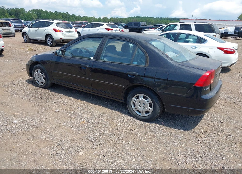 2001 HONDA CIVIC LX VIN: 2HGES16521H501804