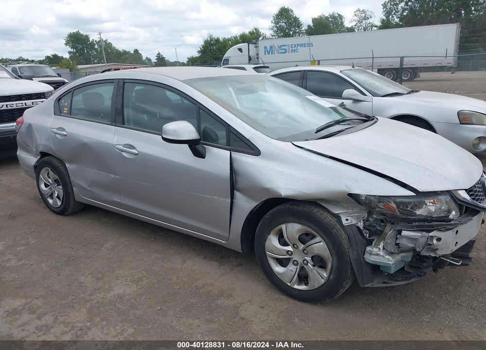 2013 HONDA CIVIC LX VIN: 19XFB2F57DE077139