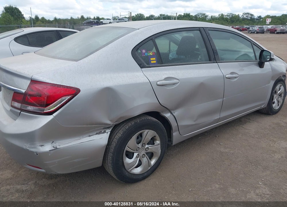 2013 HONDA CIVIC LX VIN: 19XFB2F57DE077139