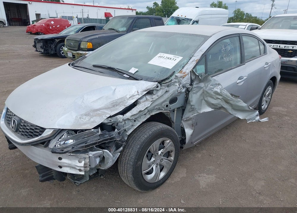2013 HONDA CIVIC LX VIN: 19XFB2F57DE077139