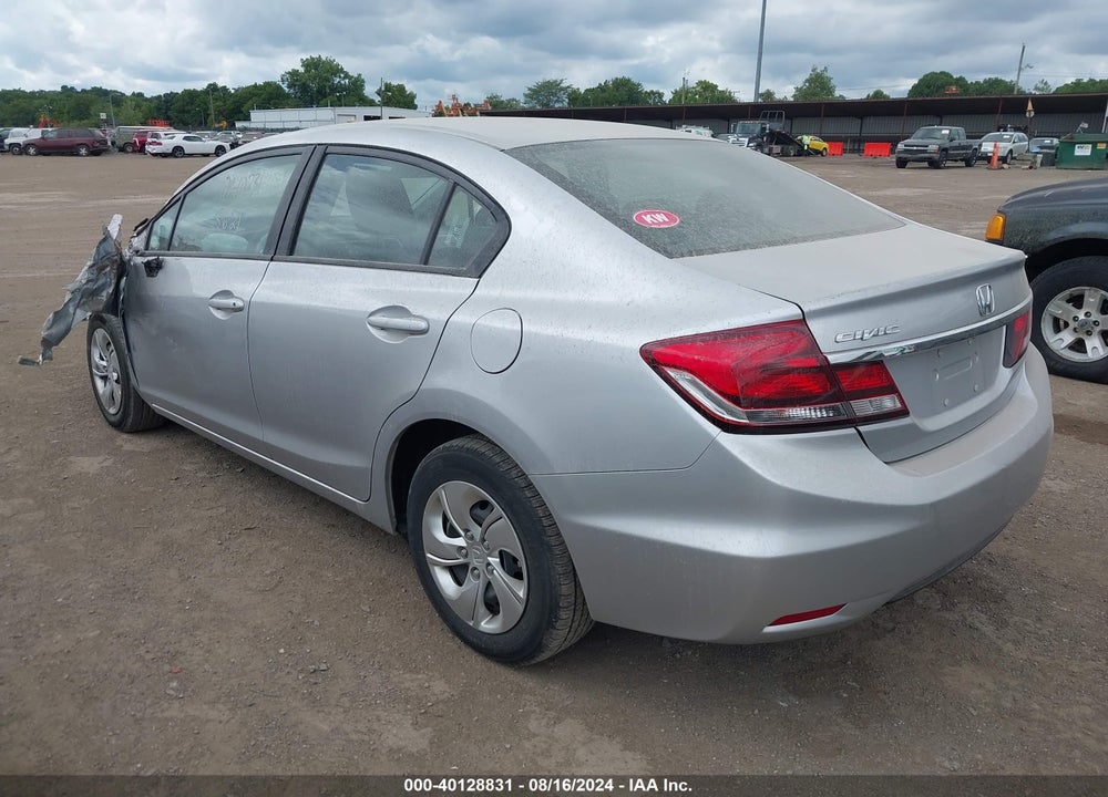 2013 HONDA CIVIC LX VIN: 19XFB2F57DE077139