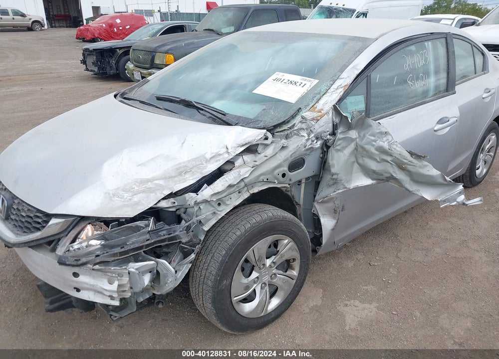 2013 HONDA CIVIC LX VIN: 19XFB2F57DE077139