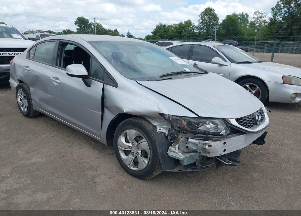 2013 HONDA CIVIC LX VIN: 19XFB2F57DE077139