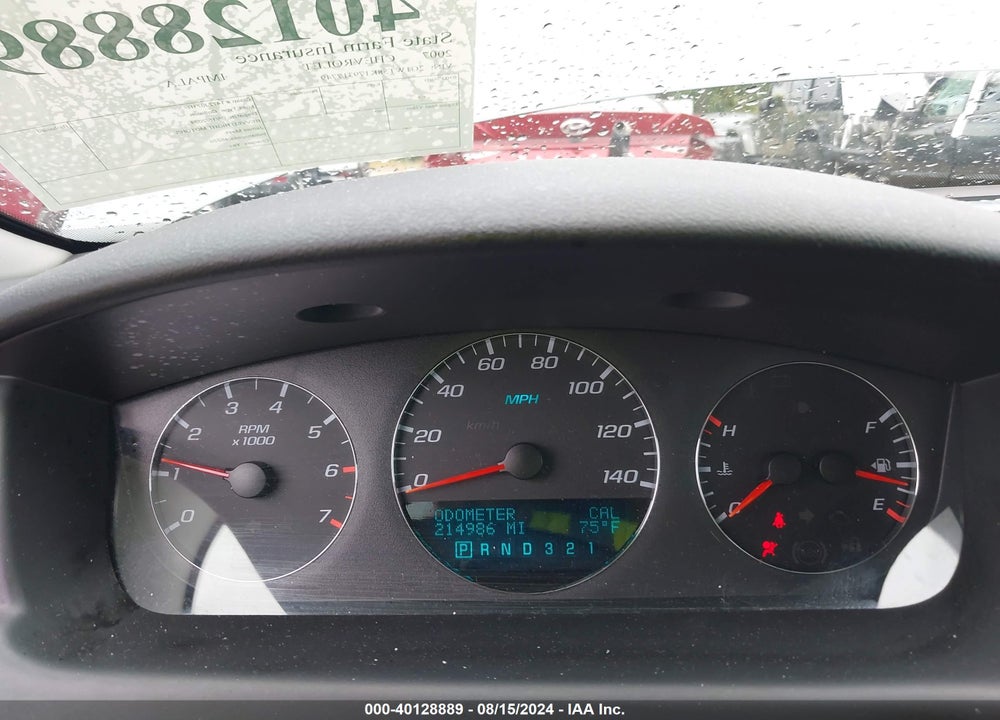 2007 CHEVROLET IMPALA LT VIN: 2G1WT58K179317749