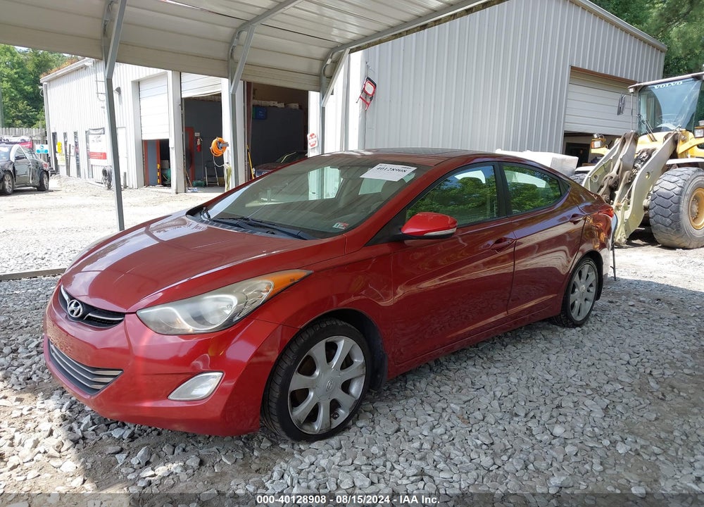 2012 HYUNDAI ELANTRA LIMITED (ULSAN PLANT) VIN: KMHDH4AE1CU360155