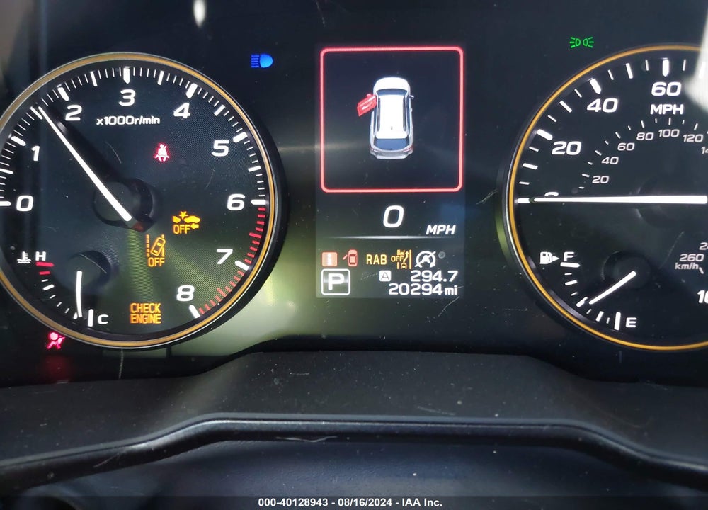2024 SUBARU OUTBACK WILDERNESS VIN: 4S4BTGUD1R3120757