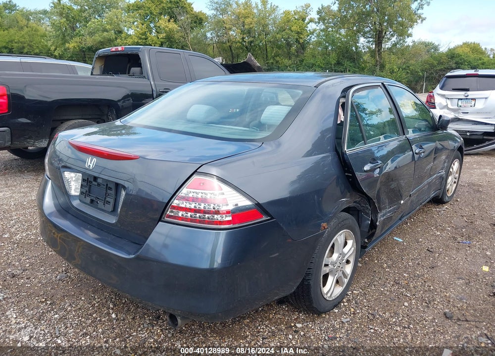 2007 HONDA ACCORD 2.4 SE VIN: 1HGCM56397A184389