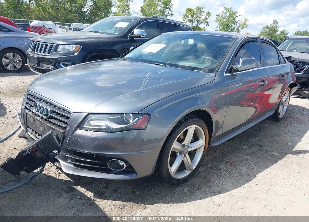 2012 AUDI A4 2.0T PREMIUM VIN: WAUFFAFL8CN017486