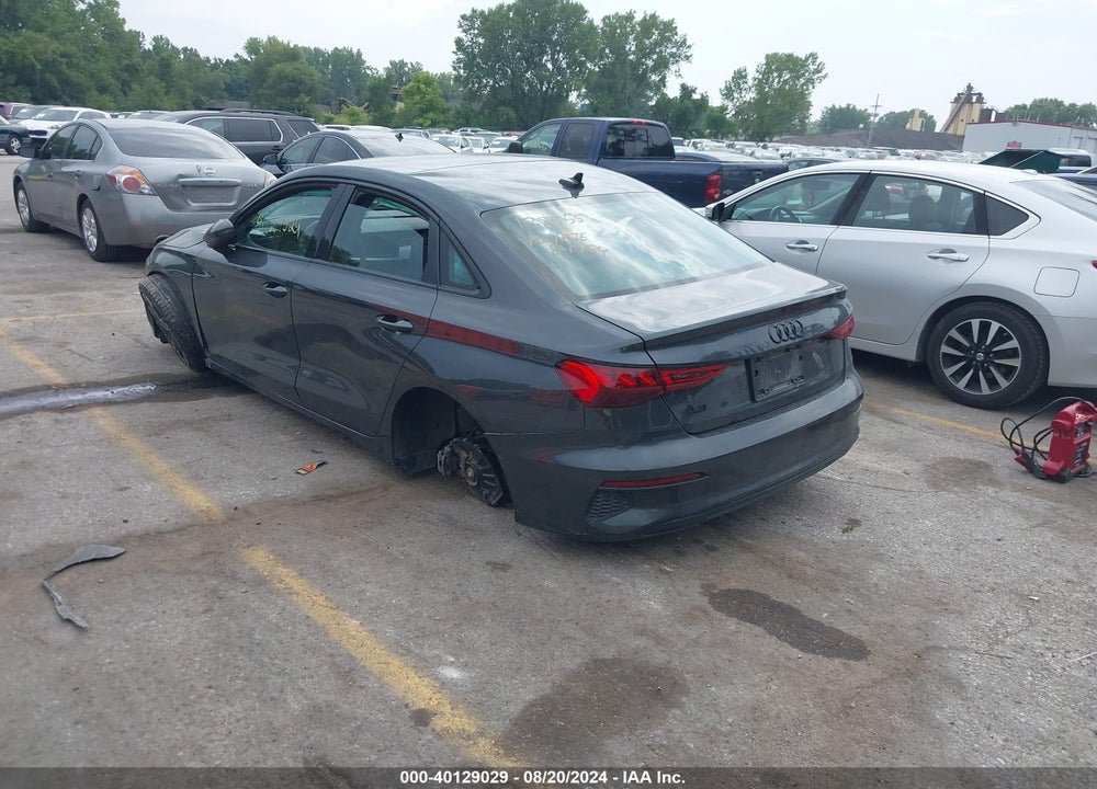 2023 AUDI A3 PREMIUM 40 TFSI FRONT-WHEEL DRIVE S TRONIC VIN: WAUAUDGY9PA108159