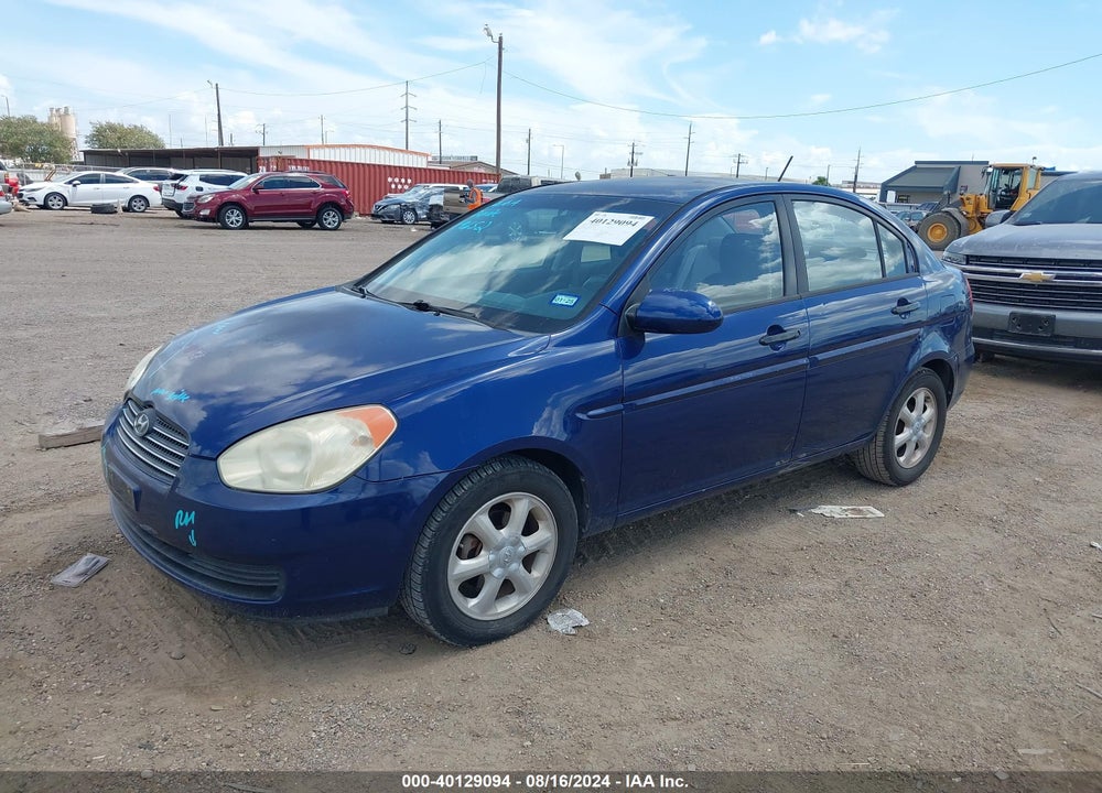 2008 HYUNDAI ACCENT GLS VIN: KMHCN46C58U274978