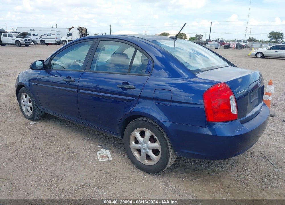 2008 HYUNDAI ACCENT GLS VIN: KMHCN46C58U274978
