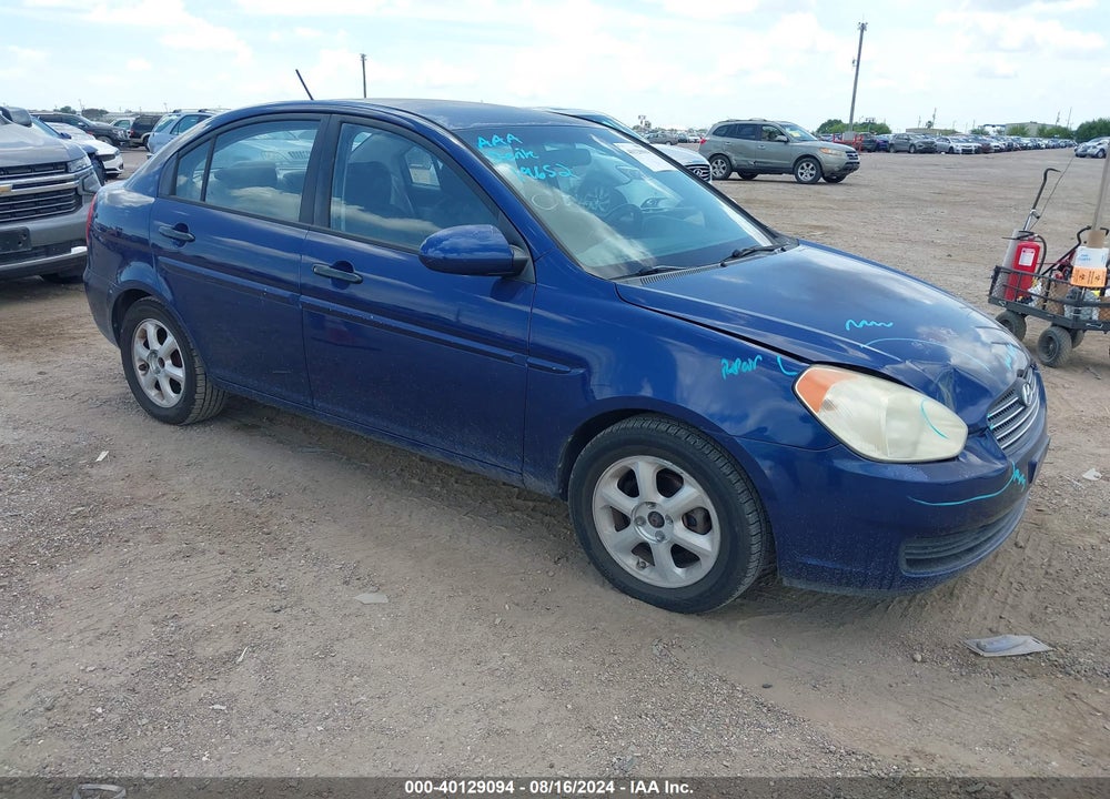 2008 HYUNDAI ACCENT GLS VIN: KMHCN46C58U274978