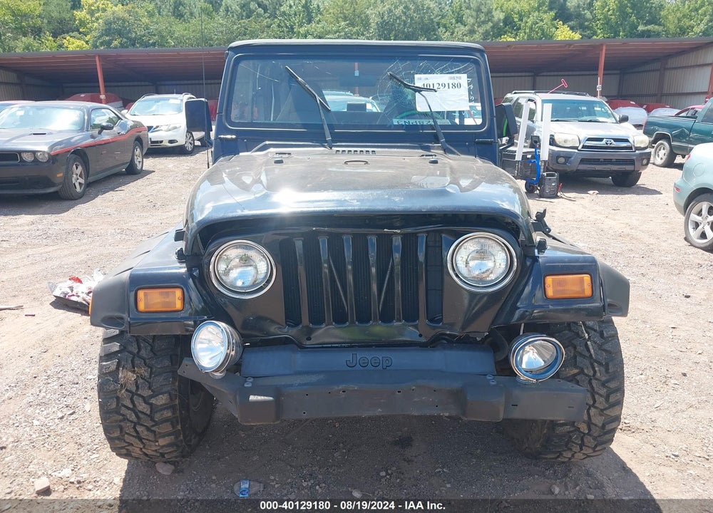 1998 JEEP WRANGLER SE VIN: 1J4FY29P5WP759851