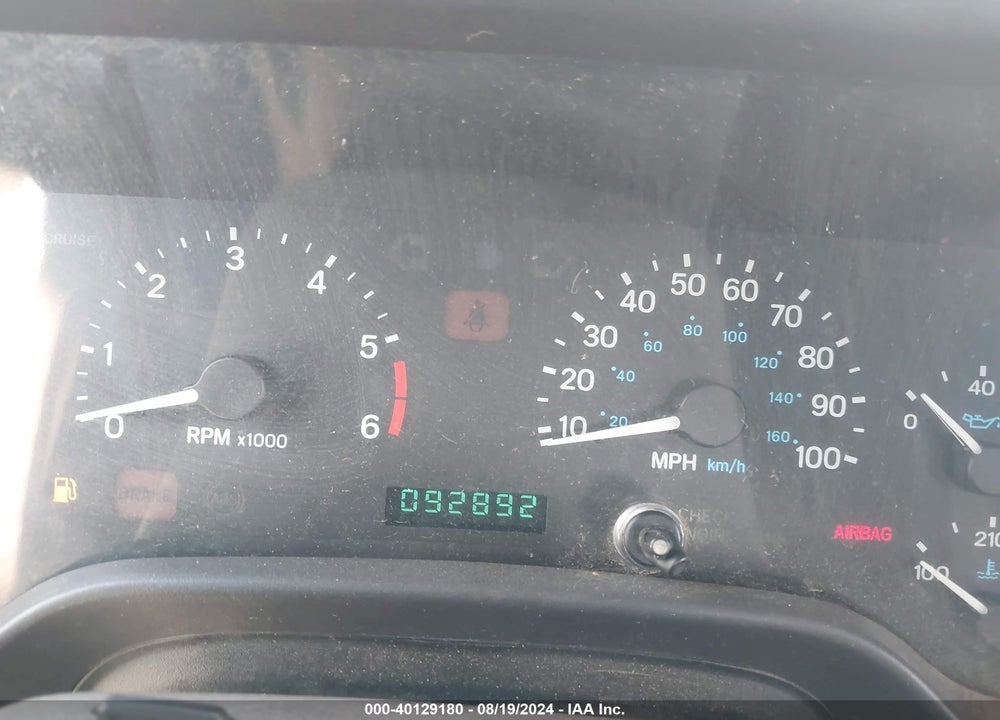 1998 JEEP WRANGLER SE VIN: 1J4FY29P5WP759851
